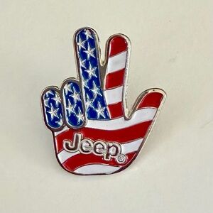 JEEP Stars and Stripes Pin New Red White Blue Hat Pin Patriotic